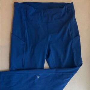 Lululemon Fast and Free 25” leggings blue